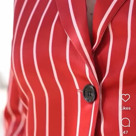 STYLEWE Red Striped Blazer - Picture 2 of 3